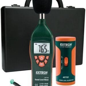 Extech 407732-KIT-NIST - Sound Level Meters - Minimum Sound Level: 35 dB, Maximum Sound Level: 130 dB, Display (Sound Level Meter): Digital