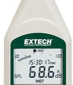 Extech 407780A-NIST - Sound Level Meters - Minimum Sound Level: 30 dB, Maximum Sound Level: 130 dB, Display (Sound Level Meter): Digital