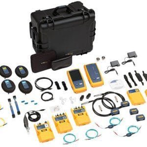 Fluke Networks DSX2-8QOI/GLD-NW 2 GHz DSX2-8000 Cable Analyzer with Quad OTDR, Quad OLTS, Fiber Inspection and 1 Year of Gold Support, without Wi-Fi