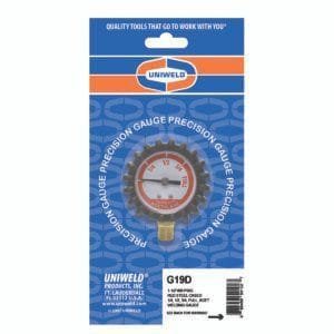 Uniweld G19D - Acetylene Contents Gauge, 1.5in with 1/8in NPT
