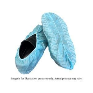 High-Tech Conversions GAH-SP-NS-XL - Bee-Safe Polypropylene Non-Skid Shoe Cover, Blue, Extra-Large, 300 Pcs/Case