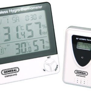 General Tools EMR964HG - Wireless Temperature Humidity Meter with Remote Sensor