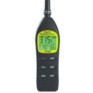 General Tools EP8706 - Calibratable 4-Function Digital Psychrometer with Jack for External Probe
