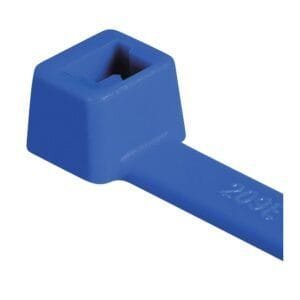HellermannTyton 111-01611 - Cable Tie, High-Temp, 4" Long, 18lb Tensile Strength, ETFE, Blue, T-Series