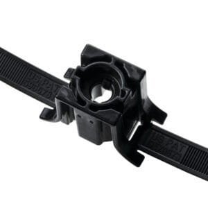 HellermannTyton 117-00012 - Stand Off Dual Clamp Tie, 20.10" Long, 0.31" Stud Dia, Black