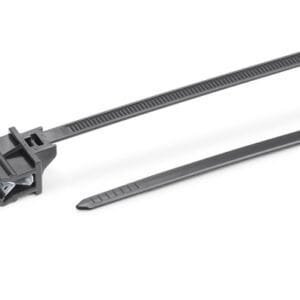 HellermannTyton 126-00000 - 1-Piece Cable Tie & Edge Clip, 8"L, EC13, Black