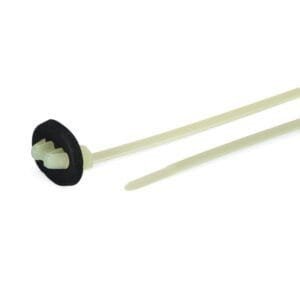 HellermannTyton 126-00076 - Push Mount Tie, 6.0" Long, 50lb Tensile, PA66HS, Natural