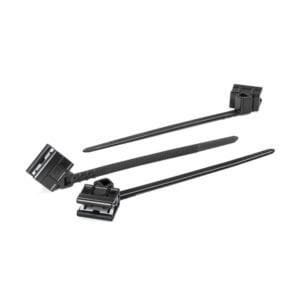 HellermannTyton 133-00059 - 1-Piece Cable Tie & Edge Clip, 3.5"L, EC5, Black
