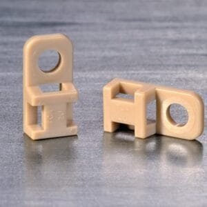 HellermannTyton 151-00757 - Cable Tie Anchor Mount, 0.17" Hole Dia, PEEK, Beige