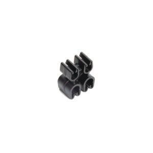 HellermannTyton 151-02452 - Tube and Pipe Clip, 2x4 and 2x5mm Diameter, Black
