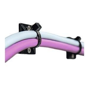 HellermannTyton 151-03099 - Screw Mount Cable Tie Base, 1.12"L x 1.12"W, 0.18" Max Tie Width, 0.18" Hole Dia, PA666V0, Black