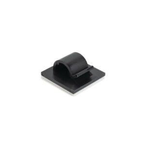 HellermannTyton 151-13601 - RB Adhesive Cable Clamp, 0.32" Max. Bundle Dia, Black