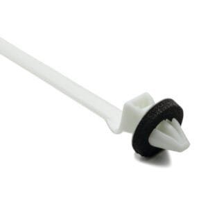 HellermannTyton 156-00444 - 1-Pc Cable Tie/Arrowhead Mount w/Seal, 8.5"L, 50lb Tensile, PA66HIRHS, Natural