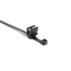 HellermannTyton 156-00552 - Cable Tie & Edge Clip, 8.0" Long, EC10, Panel Thickness 0.04"-0.12", PA66HS, Black