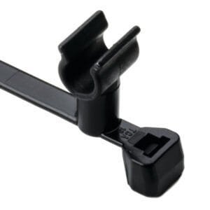 HellermannTyton 156-01516 - Wire and Swivel Clip Tie, 50lbs, Diameter 0.18" - 0.20", 6.0" Long, Black