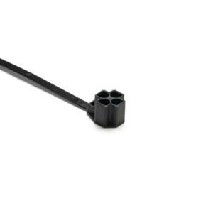 HellermannTyton 157-00290 - M8 Stud Mount Tie, 7.5" Tie, 80lb Tensile Strength, PA66HIRHS, Black