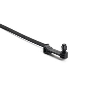 HellermannTyton 157-00421 - Cable Tie, Fir Tree, Series 6 Solar 50lb Tensile Strength, PA66HIRHSUV, Black