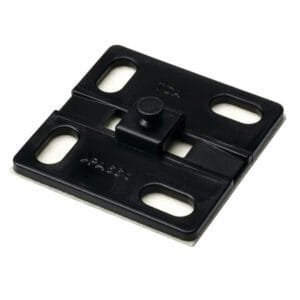 HellermannTyton 161-64013 - Helawrap Mounting Base w/Adhesive, Black, 50/Pkg