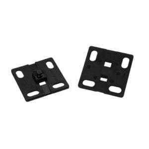 HellermannTyton 161-64014 - Helawrap Mounting Base wo/Adhesive, Black, 50/Pkg