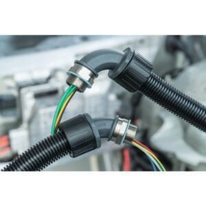 HellermannTyton 166-90232 - HelaGuard Non-Metallic IP66 Conduit Coupler, 0.75" to 0.75" Dia, Black, 10/Pkg