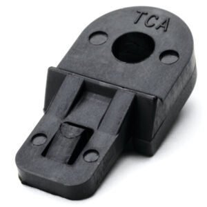 HellermannTyton LTM2500C2 - Lashing Tie Mount, 0.73" x 1.5", 0.25" Screw, PA66HS, Black