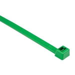 HellermannTyton T120R5H4 - Cable Tie, Heavy Duty MilSpec, 15"L, MS3367, UL, 120lb PA66, Grn