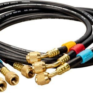 Fieldpiece HR3 - 1/4-inch Open Valves Hose Set (3-Pack)