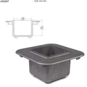 Hakko A5067 - 50 x 50 mm Crucible for FX-305 Soldering Pot