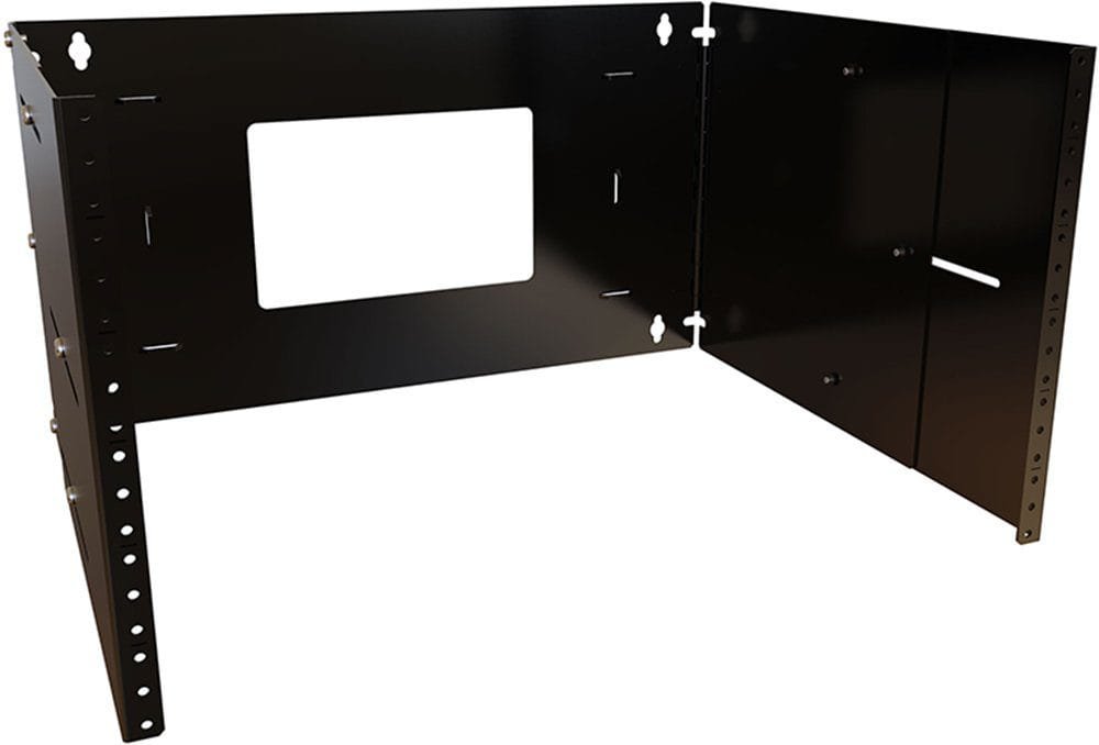 Hammond APB19010BK1 - Adjustable Depth Hinged Wall Rack, 6U Rack Units ...