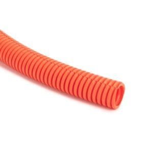 HellermannTyton 169-60132 - Convoluted Tubing, Slit, 0.38" Dia, PP-FR-UV, Orange, 1800 ft/carton