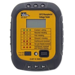 Ideal 61-517 - 120V AC GFCI Receptacle/Voltage Tester