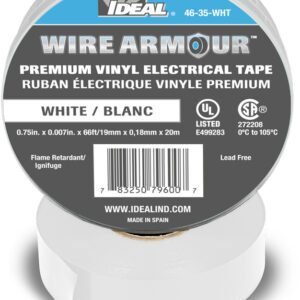Ideal 46-35-WHT Vinyl Color Coding Tape