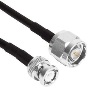 TekBox NM-BNCM/75/RG223 N-Male to BNC-Male Cable, 75 cm, RG223