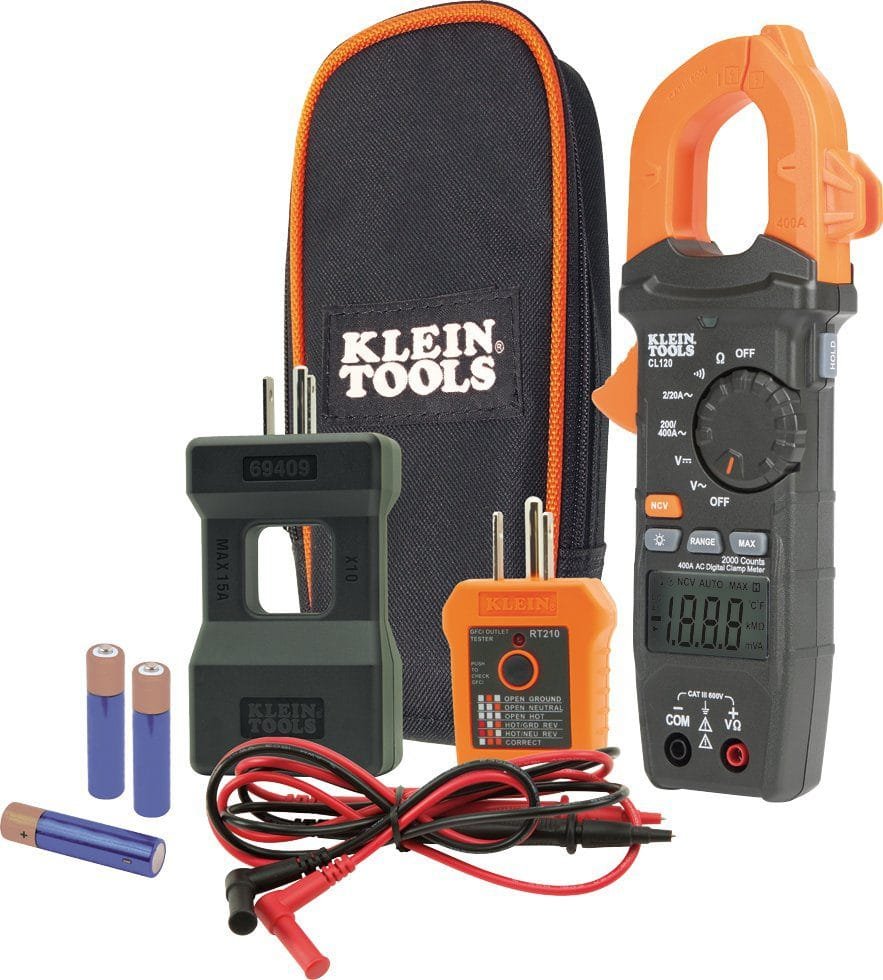 Klein_CL120KIT_-_Clamp_Meter_Electrical_Test_Kit