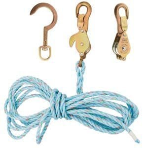 Klein Tools 1802-30SSR Block and Tackle 259 Anchor Hook Spliced