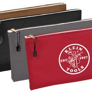 Klein Tools 5141 Bags Zipper-Canvas, 4-Pack