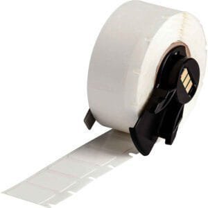 Brady M6-11-498 - Vinyl Cloth Labels, Repositionable, Multi-Purpose, for M6 M7 Printer, 0.5" x 0.75"