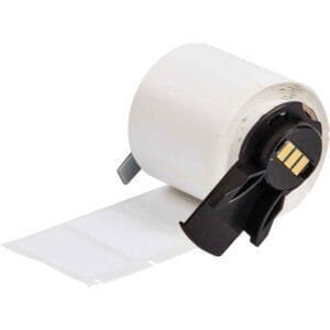 Brady M6-7-498 - Vinyl Cloth Labels, Repositionable, Multi-Purpose, for M6 M7 Printers, 0.5" x 0.5"