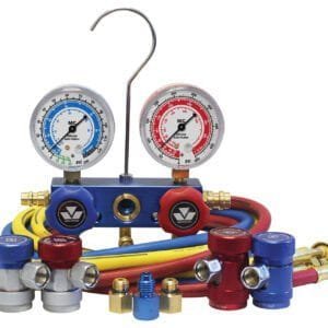 Mastercool 89661-AYF - R1234yf, R134a Aluminum Manifold 2 1/2-Inch Gauge Set - 60-Inch Hoses