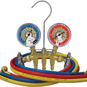 Mastercool 33561 - R600a, R290, R134a 2-Way Brass Manifold Gauge Set