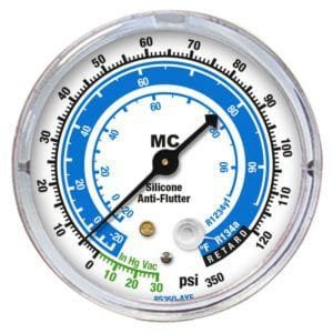 Mastercool 85350-AYF - Low Side Dual R134A/R1234YF 2 1/2" Gauge