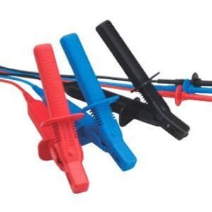 Megger 1002-641 - 5m (16ft) Test Lead, 6 kV Medium Insulated Clip, Set of 3