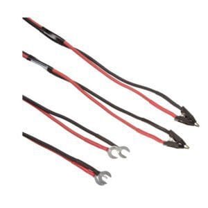 Megger 242005-7 - Duplex Test Lead, Kelvin Clips, Silver-Plated, 7 ft. (2 m), 10 A