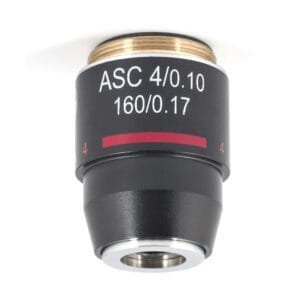 Motic 1101001701582 - B-Series Objective, Achromatic Super Contrast ASC 4X/0.10