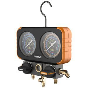 NAVAC N2A4B - Analog Manifold Gauge (Refrigerants R-454B, R-32, R-410A, R-22)