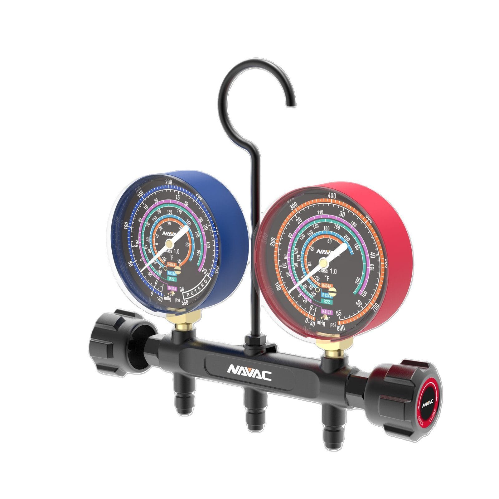 NAVAC_NMG11A_-_Pro_Manifold_Gauge_Side_View