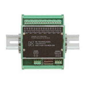 NK ADC1-420-120-MOD-DIN - Analog to Digital Signal Converter, Eight-Channel 4–20 mA