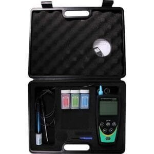 Oakton 35613-27 - pH 100 Portable pH Meter Kit with Case, pH and Temperature Probes, and Solutions