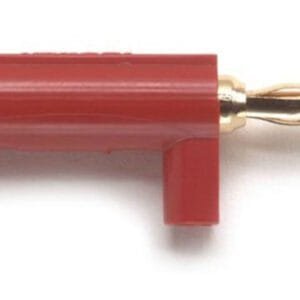 Pomona 2945-2 - Miniature Banana Plug With Safety Sleeve, Solderless, Red