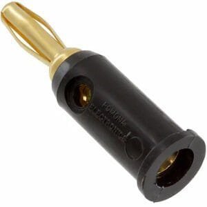 Pomona 5406-0 - Standard Banana Plug, Solderless, Black
